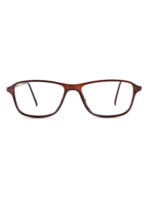 REACTR- Rectangular Glasses Premium Spectacle Full Frame Eyeglasses For Men Women (Unisex|Gun Metal|58|Clear|Rx-able |EL134-C1) - 14464025 - Standard Image - 1