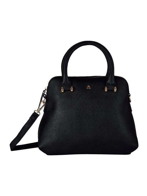 black leatherette regular handbag - 14464071 - Very Small Image - 1