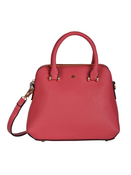 pink leatherette regular handbag - 14464073 - Standard Image - 1