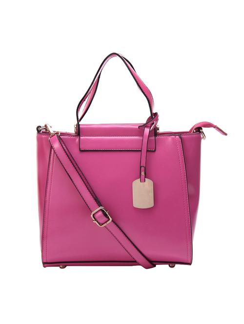 pink leatherette regular handbag - 14464090 - Standard Image - 1