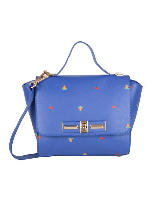 blue leatherette regular sling bag - 14464097 - Standard Image - 1