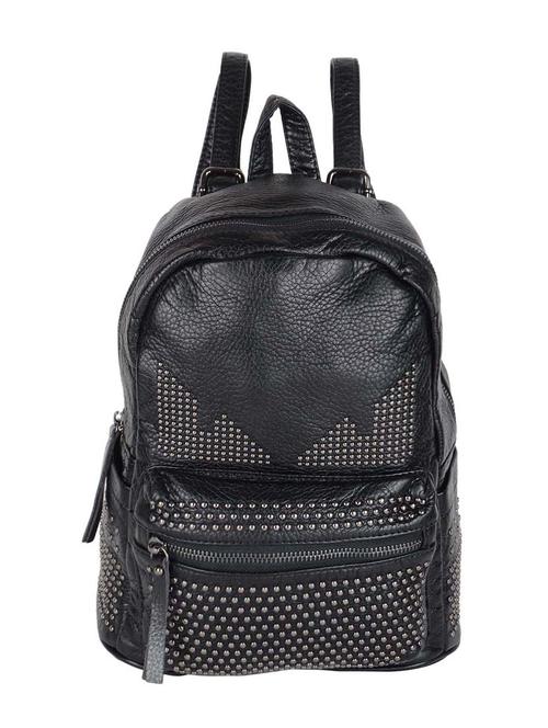 black leatherette regular backpack - 14464111 - Very Small Image - 1