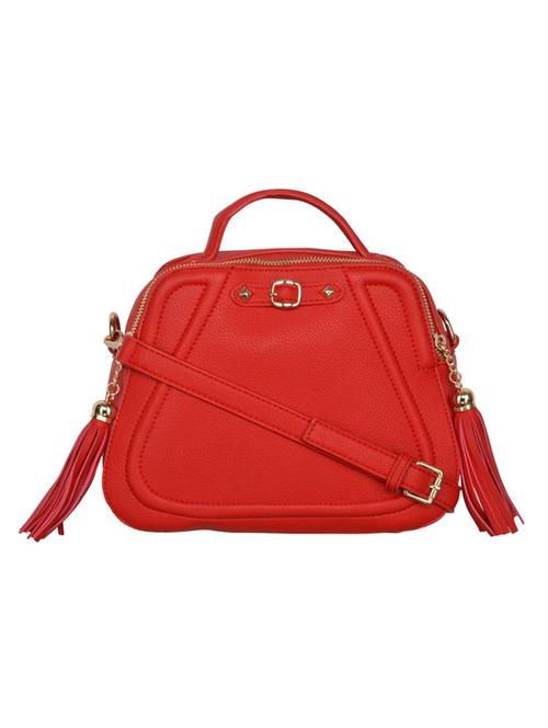 red leatherette regular sling bag - 14464124 - Very Small Image - 1