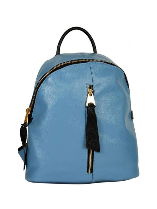 blue leatherette backpack - 14464130 - Very Small Image - 1