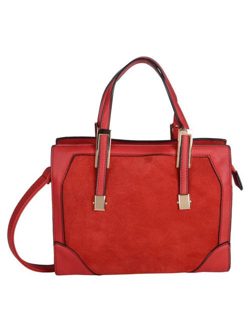 red leatherette handbag - 14464141 - Standard Image - 1