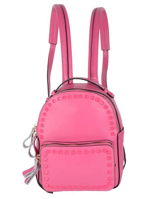 pink leatherette regular handbag - 14464183 - Standard Image - 1