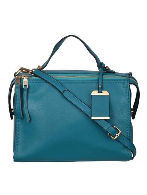blue leatherette regular handbag - 14464234 - Very Small Image - 1