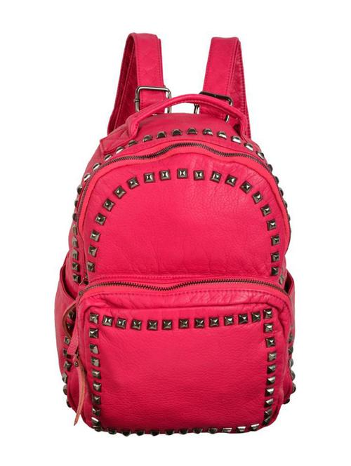pink leatherette backpack - 14464286 - Very Small Image - 1