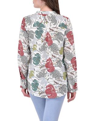 white printed cotton top - 14464333 - Standard Image - 3