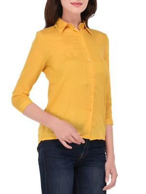 yellow cotton shirt - 14464359 - Standard Image - 2