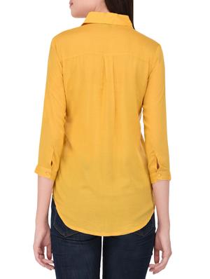 yellow cotton shirt - 14464359 - Standard Image - 3