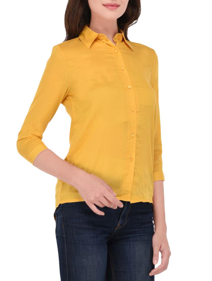 yellow cotton shirt - 14464359 - Zoom Image - 2