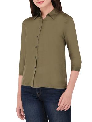 green cotton shirt - 14464360 - Standard Image - 2