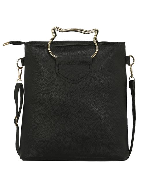 black leatherette regular tote - 14464366 - Very Small Image - 1