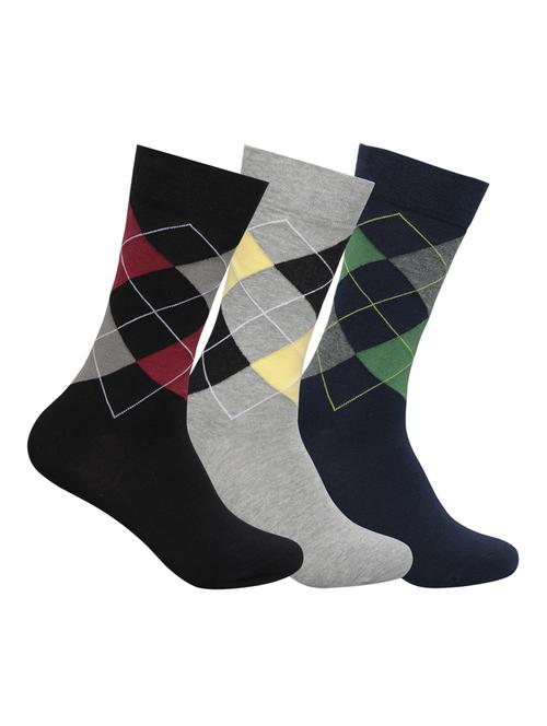 multi colored cotton socks (Set Of 3) - 14464427 - Very Small Image - 1