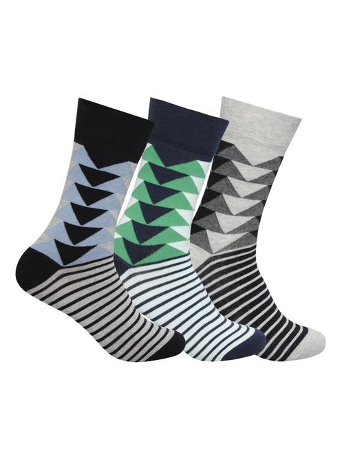 multi colored cotton socks (Set Of 3) - 14464435 - Very Small Image - 1