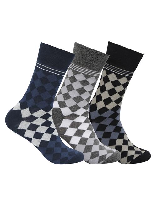 multi colored cotton socks (Set Of 3) - 14464440 - Very Small Image - 1