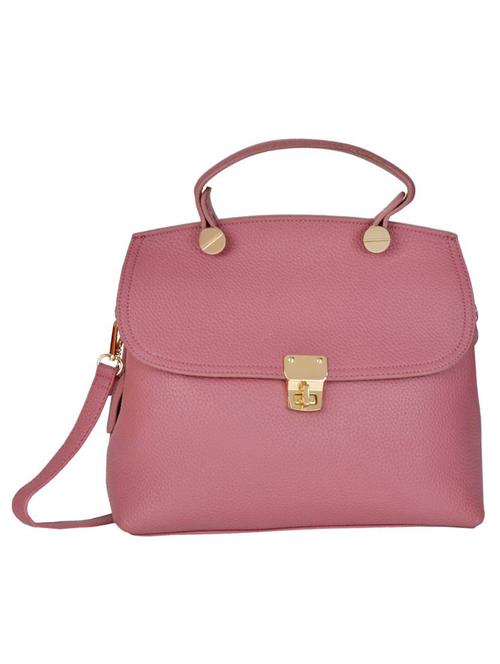 pink leatherette regular handbag - 14464462 - Very Small Image - 1