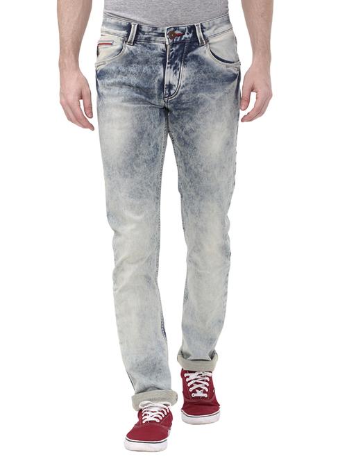 grey cotton washed jeans - 14464470 - Very Small Image - 1