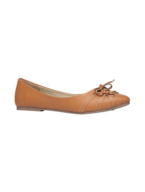 tan slip on ballerina - 14464522 - Standard Image - 1