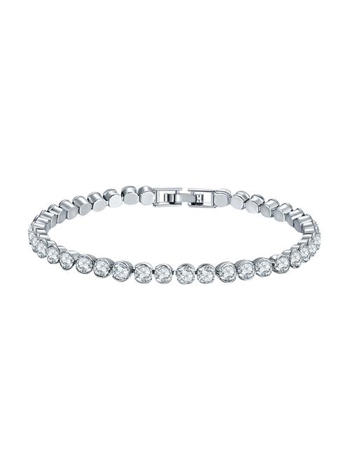 white metal bracelet - 14464837 - Standard Image - 1