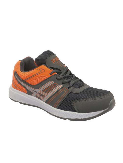 grey & orange Mesh sport shoe - 14464942 - Very Small Image - 1