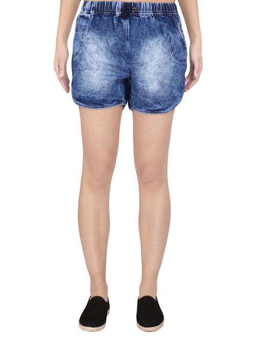 blue denim shorts - 14464968 - Very Small Image - 1