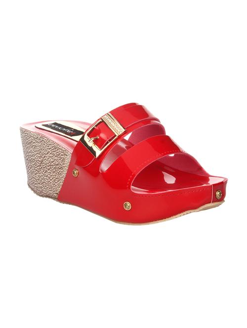 red patent platforms wedges - 14465188 - Standard Image - 1