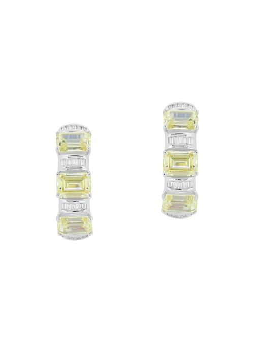 yellow silver bali earrings - 14465234 - Very Small Image - 1