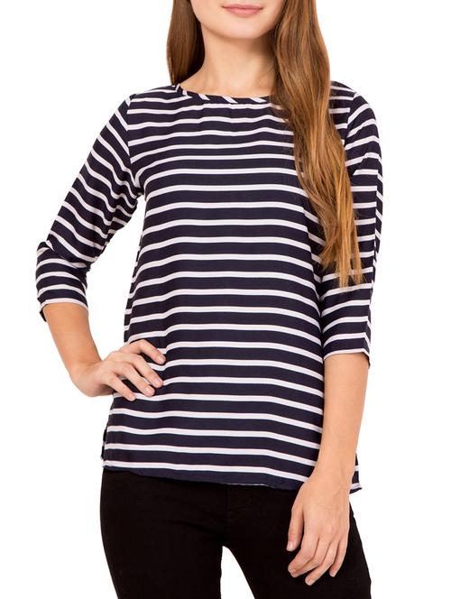 black colored striped top - 14465418 - Very Small Image - 1