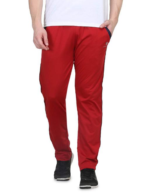 red cotton full length track pant - 14465475 - Very Small Image - 1