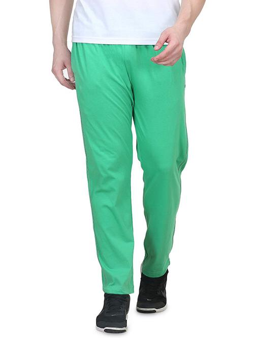 green cotton full length track pant - 14465489 - Very Small Image - 1