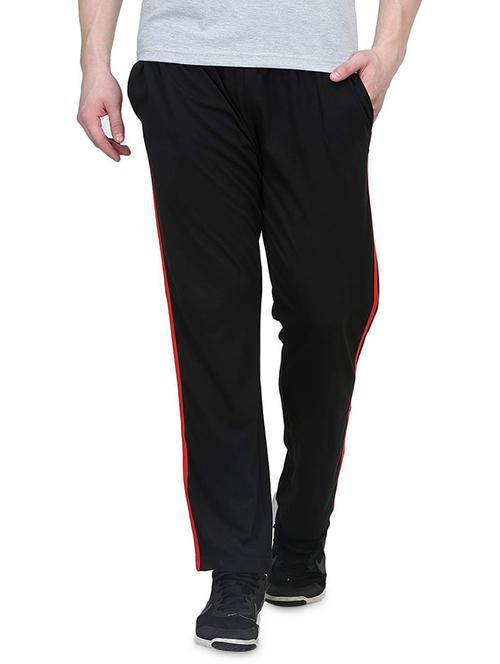 black cotton full length track pant - 14465501 - Very Small Image - 1