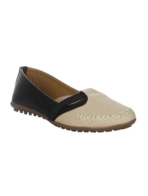 black faux leather slip on ballerina - 14465675 - Standard Image - 1