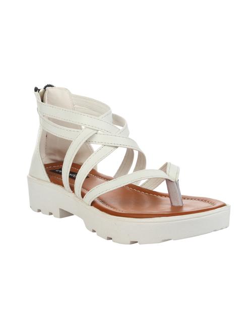 white closed back sandal - 14465692 - Standard Image - 1