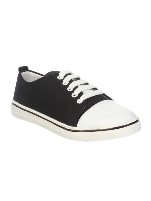 black fabric laceup sneakers - 14465704 - Very Small Image - 1