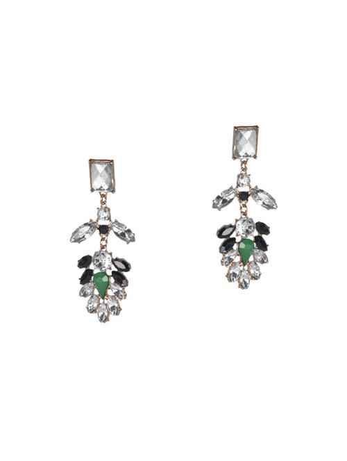 white metal drop earrings - 14465873 - Very Small Image - 1