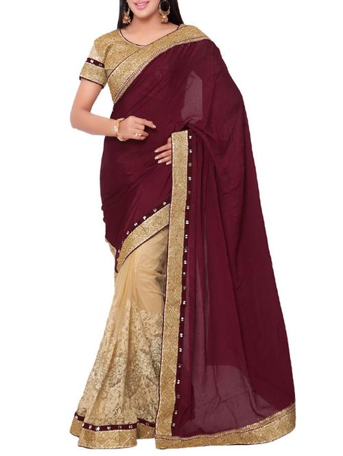 multi colored poly silk embroidered saree - 14466295 - Very Small Image - 1