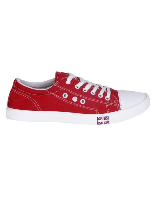 red Canvas sneaker - 14466964 - Very Small Image - 1
