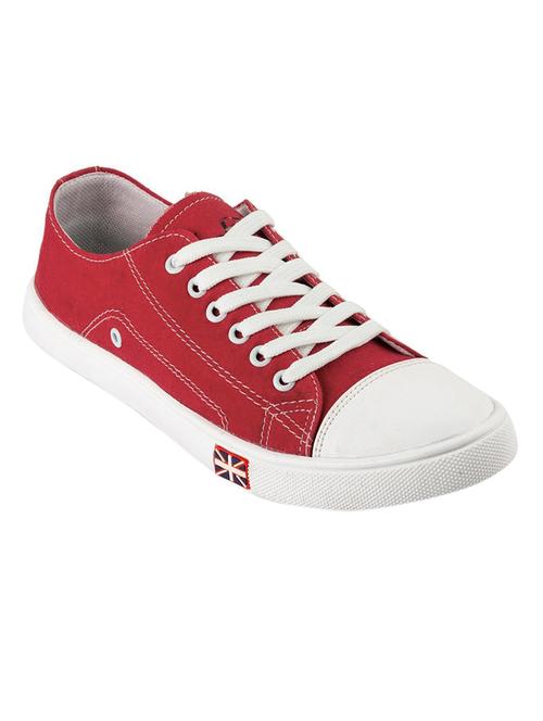 red Canvas sneaker - 14466981 - Standard Image - 1