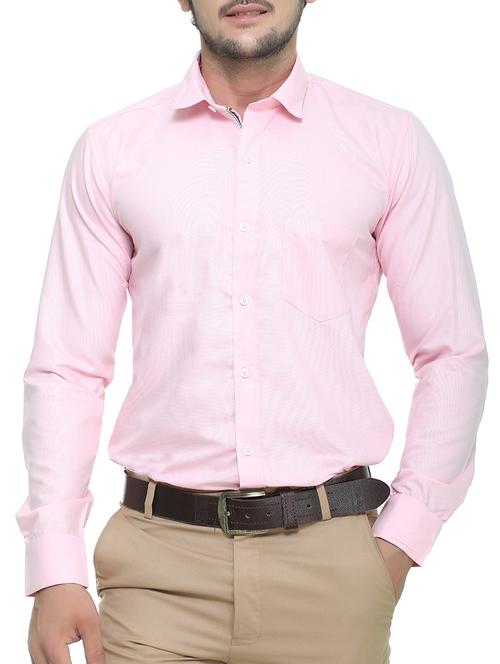 pink cotton casual shirt - 14467138 - Standard Image - 1
