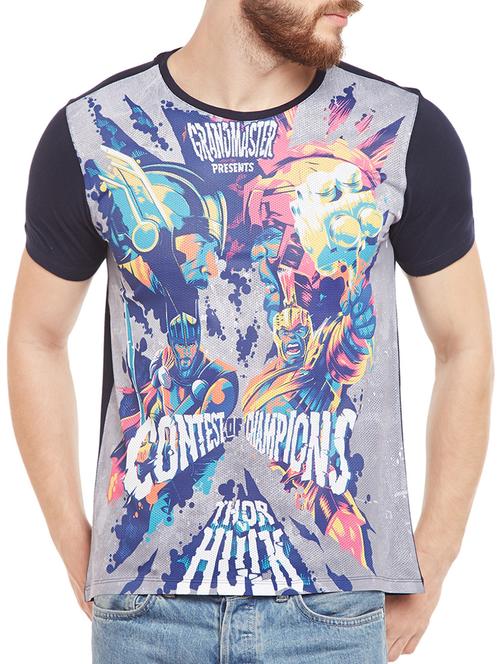 purple cotton character t-shirt - 14467253 - Standard Image - 1