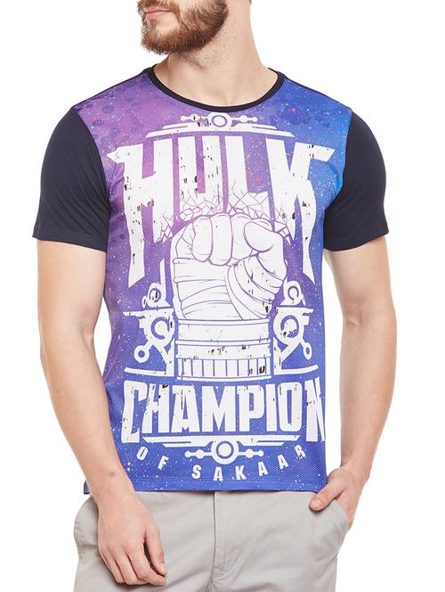 purple cotton character t-shirt - 14467255 - Standard Image - 1