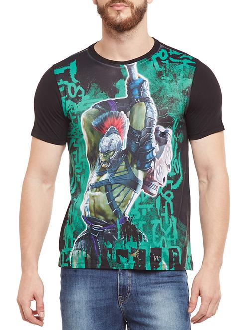 green cotton character t-shirt - 14467260 - Standard Image - 1
