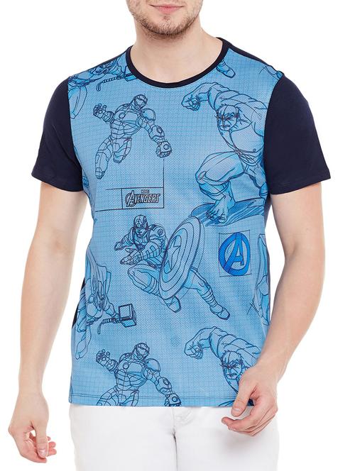 blue cotton character t-shirt - 14467266 - Standard Image - 1