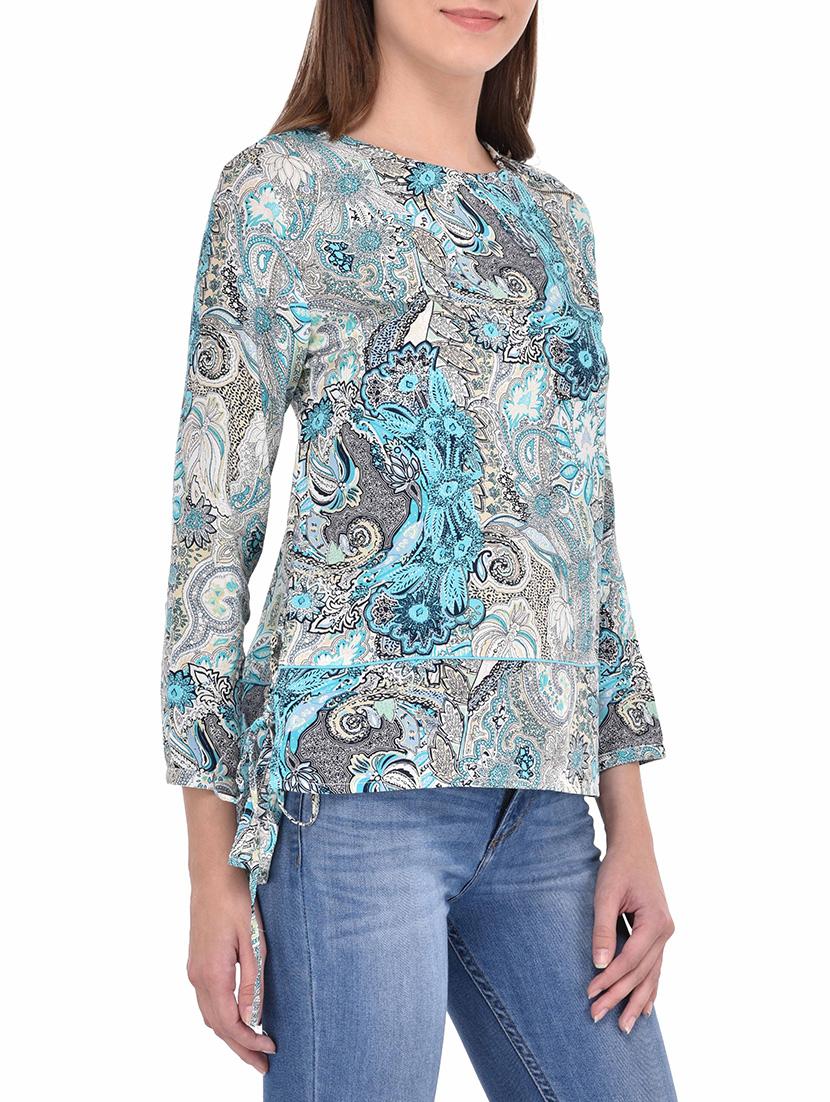 blue printed cotton top - 14467320 - Zoom Image - 2