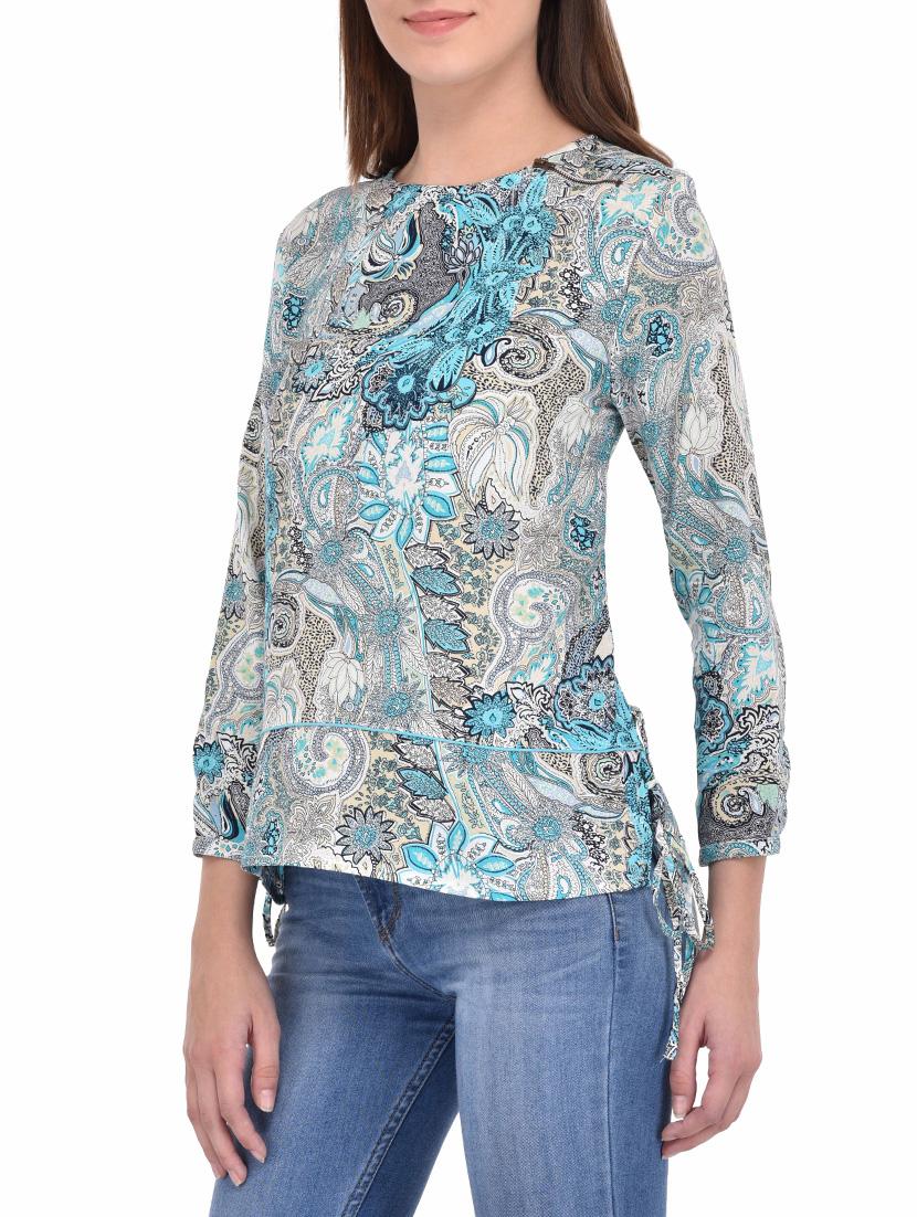 blue printed cotton top - 14467320 - Zoom Image - 3