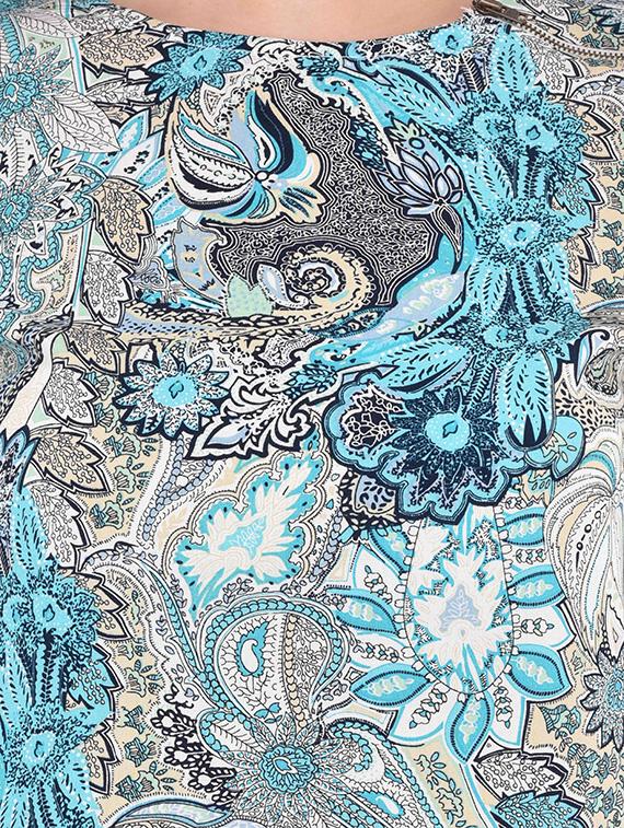 blue printed cotton top - 14467320 - Zoom Image - 4