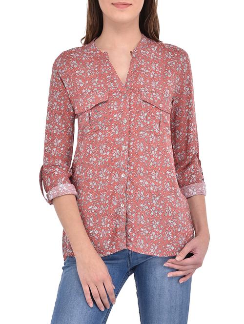 pink printed cotton top - 14467327 - Very Small Image - 1