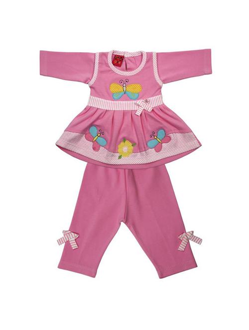pink cotton full length set - 14467588 - Standard Image - 1